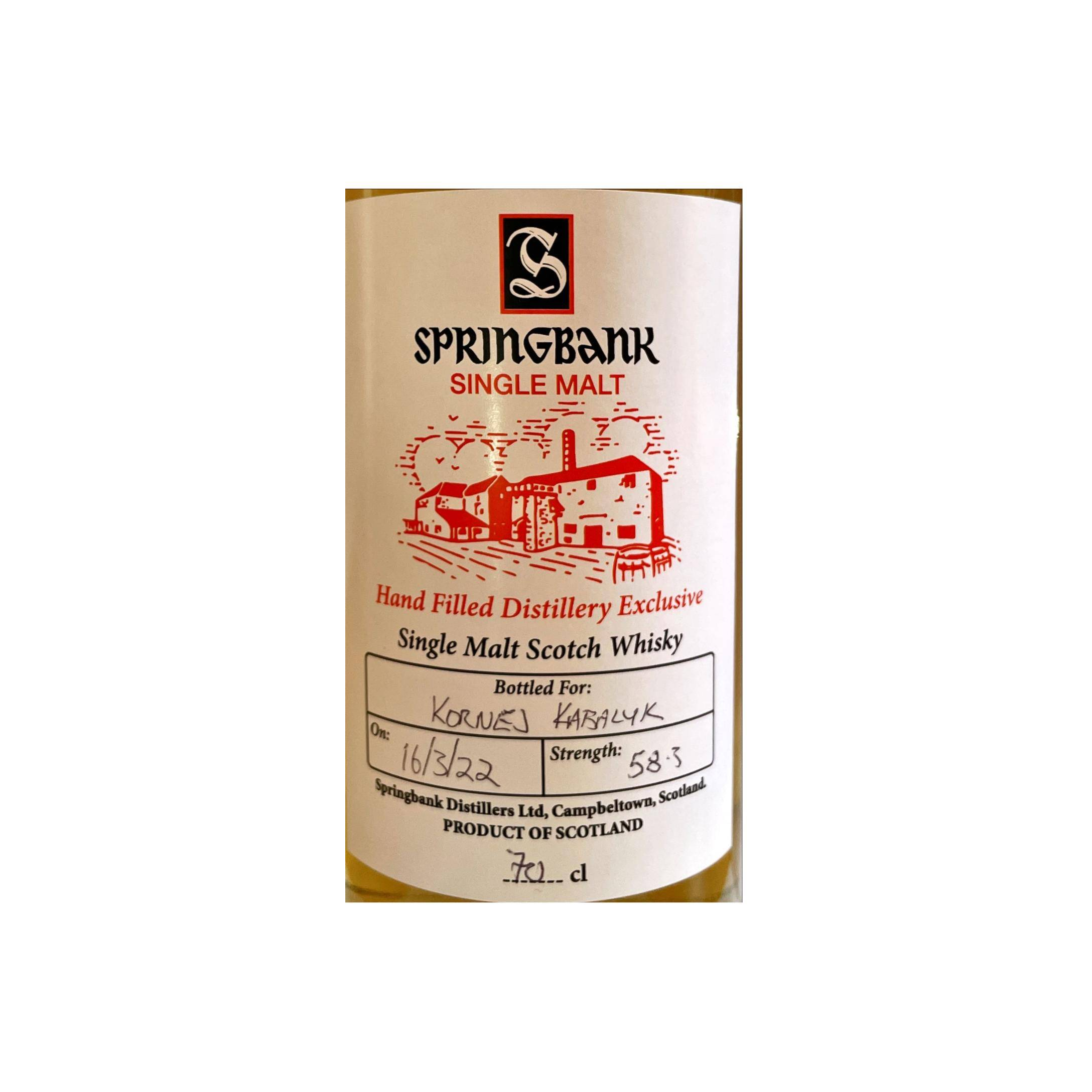 Springbank Single Malt Whisky 2