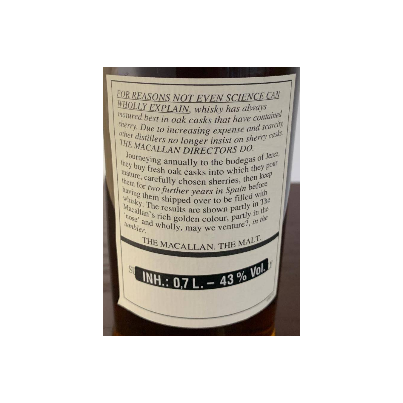 The Macallan 12 Years Single Malt Whisky 3