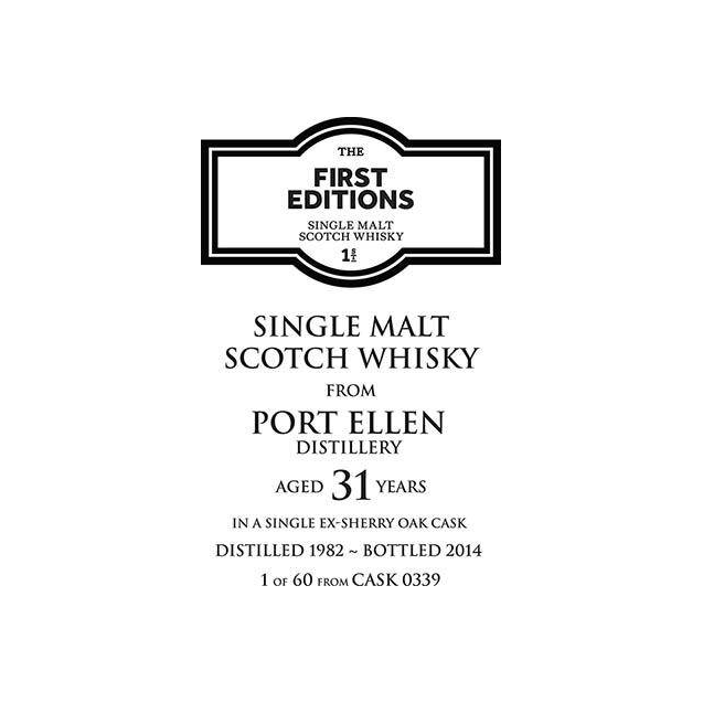 Port Ellen The First Editions 1982 31 Years Single Malt Whisky 2