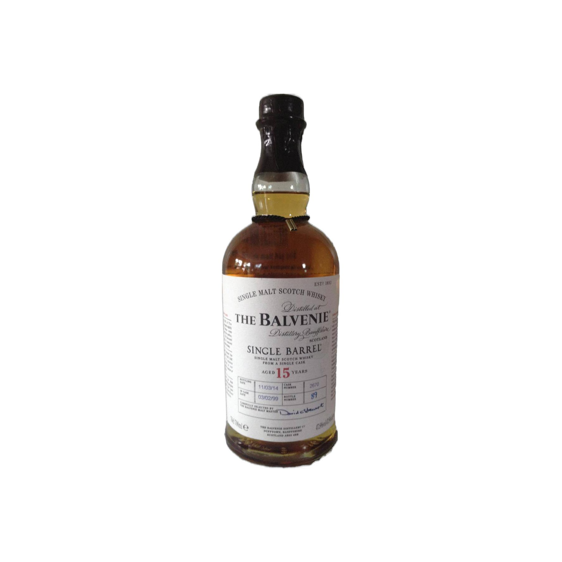 The Balvenie Single Cask 1999 15 Years Single Malt Whisky