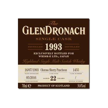 GlenDronach Single Cask 1993 22 Years Single Malt Whisky 2