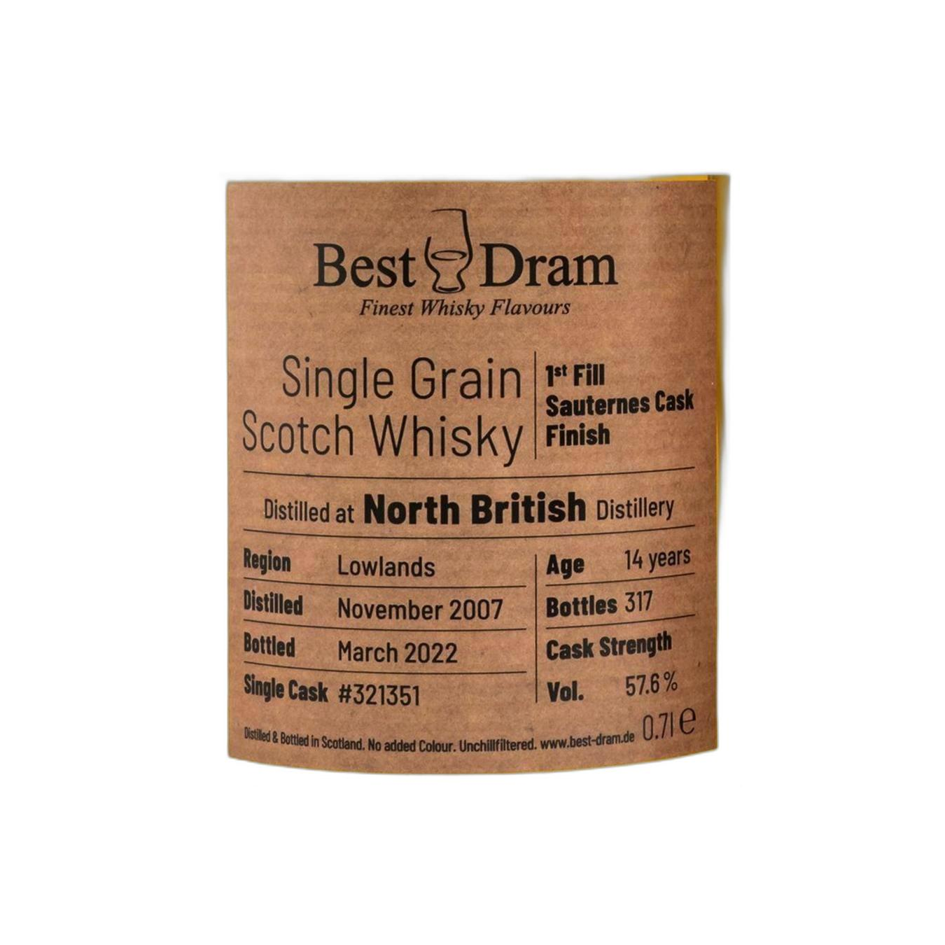 North British 2007 14 Years Single Grain Whisky 2