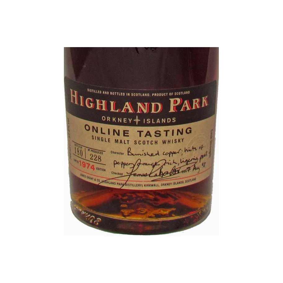 Highland Park 1974 24 Years Single Malt Whisky 2