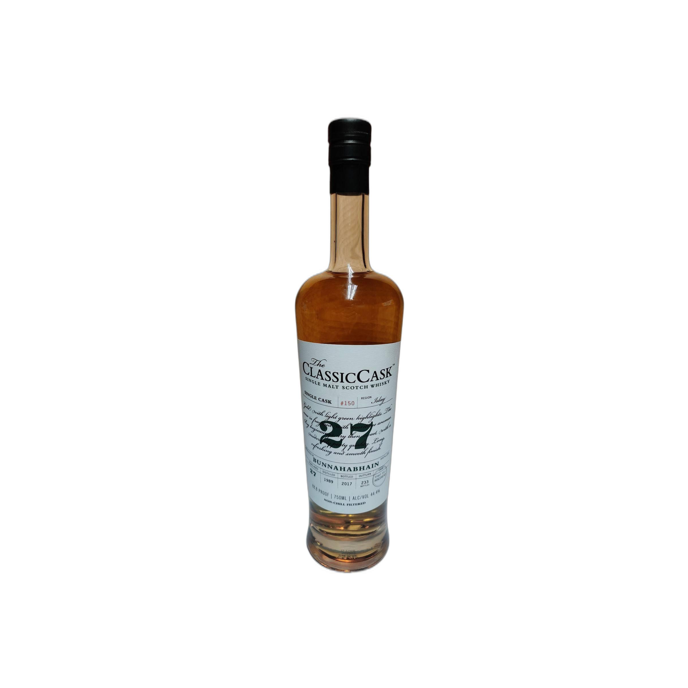 Bunnahabhain Single Cask 1989 27 Years Single Malt Whisky