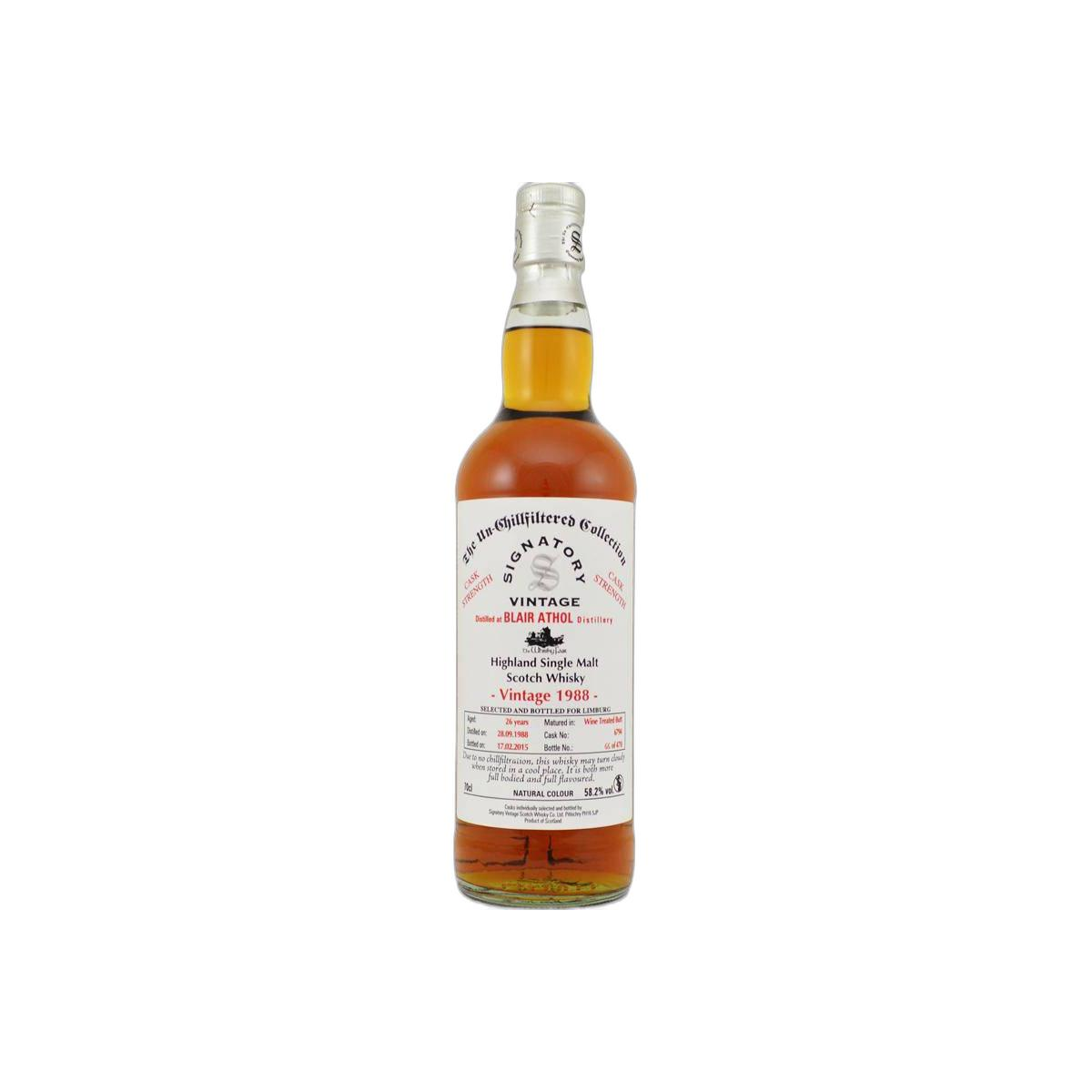Blair Athol 1988 26 Years Single Malt Whisky