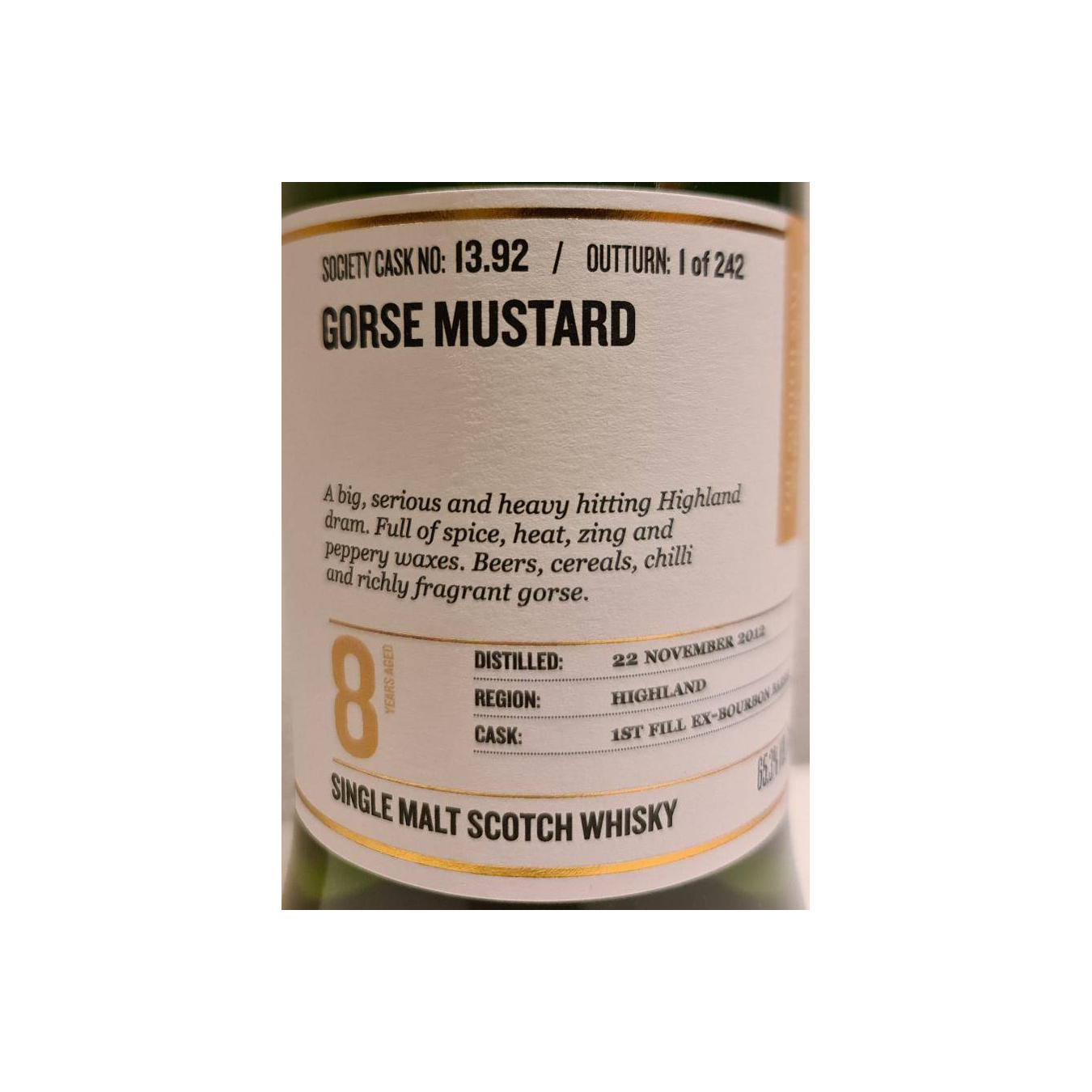 The Scotch Malt Whisky Society 2012 8 Years Single Malt Whisky 2