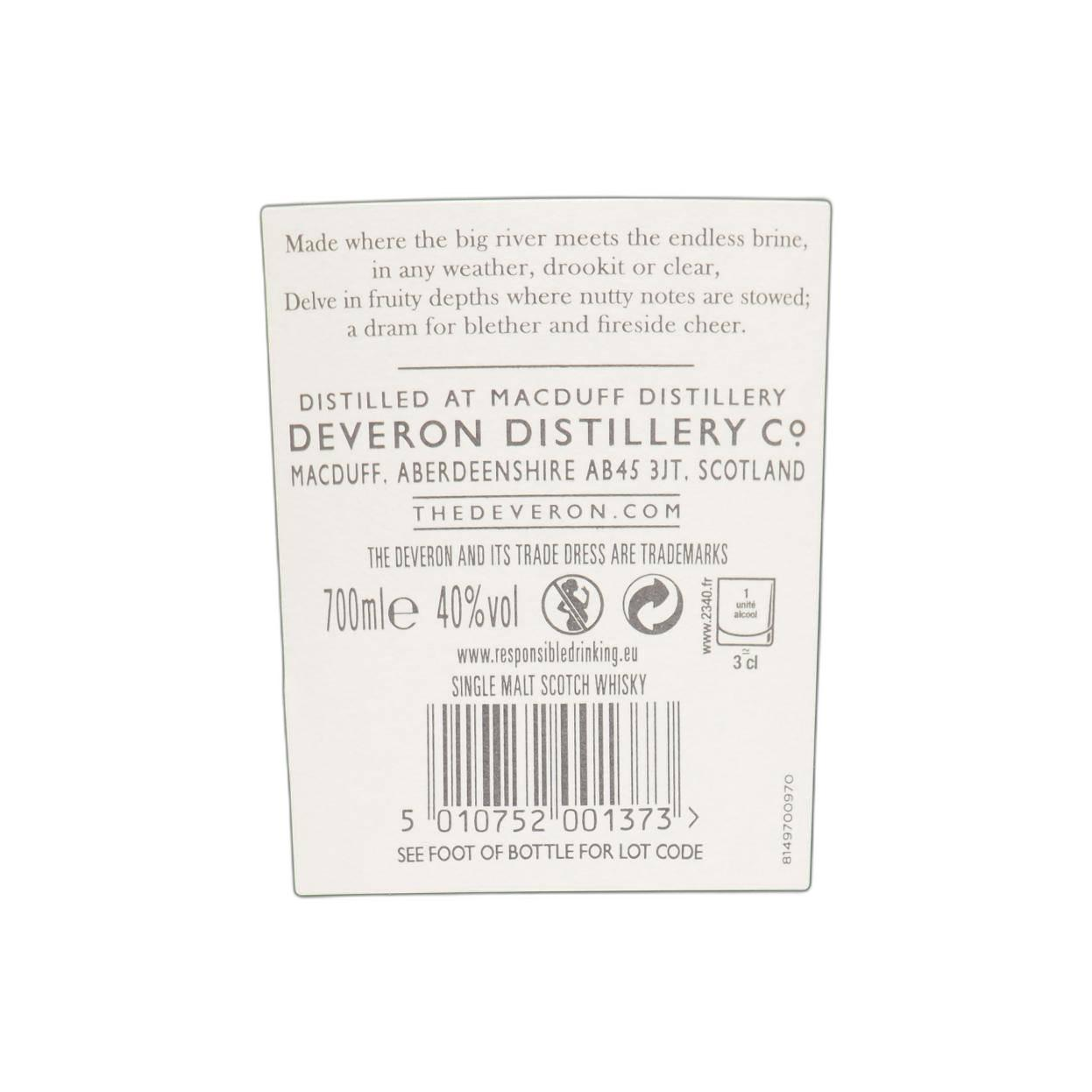 Macduff 18 Years Single Malt Whisky 2