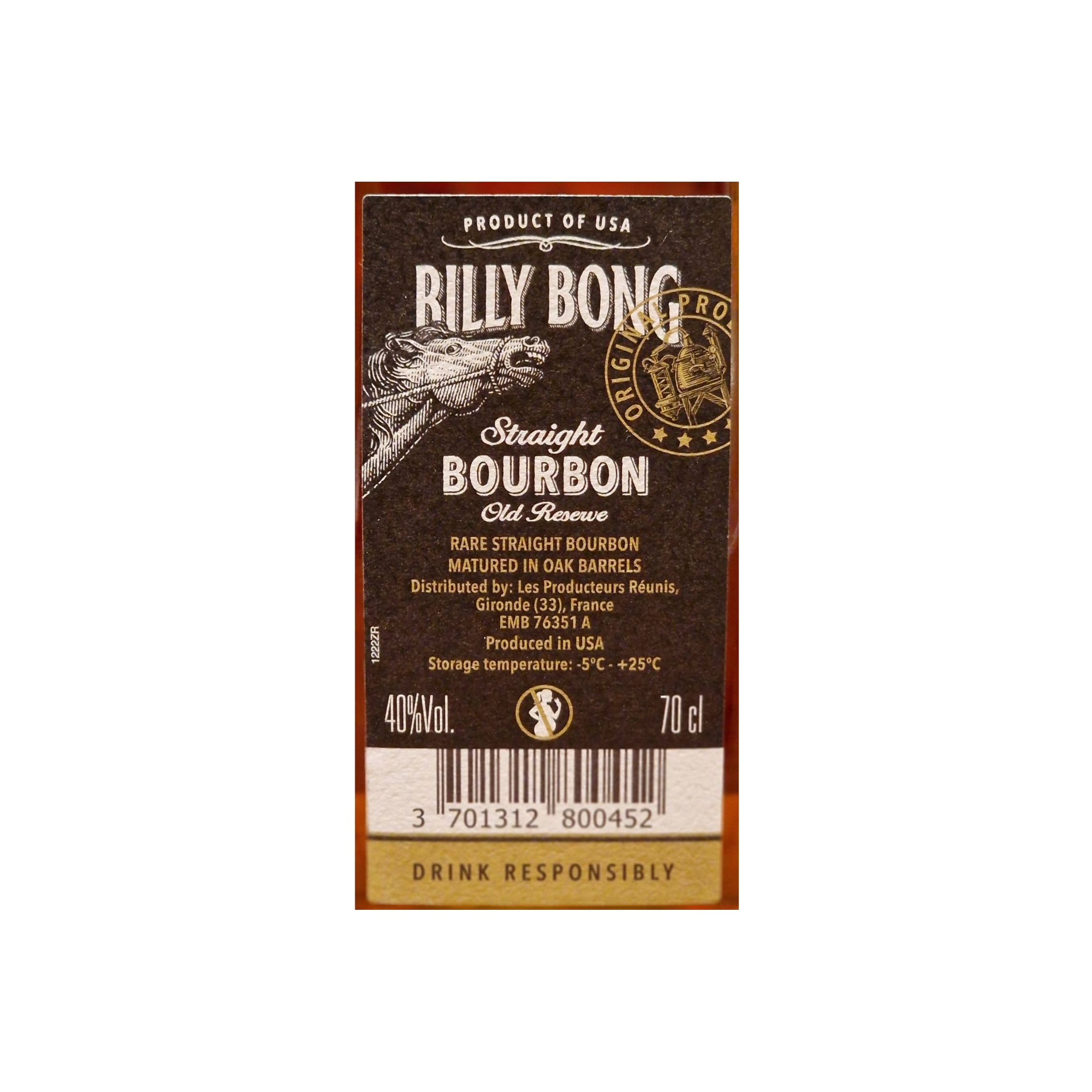 Billy Bong Straight Bourbon Old Reserve 2