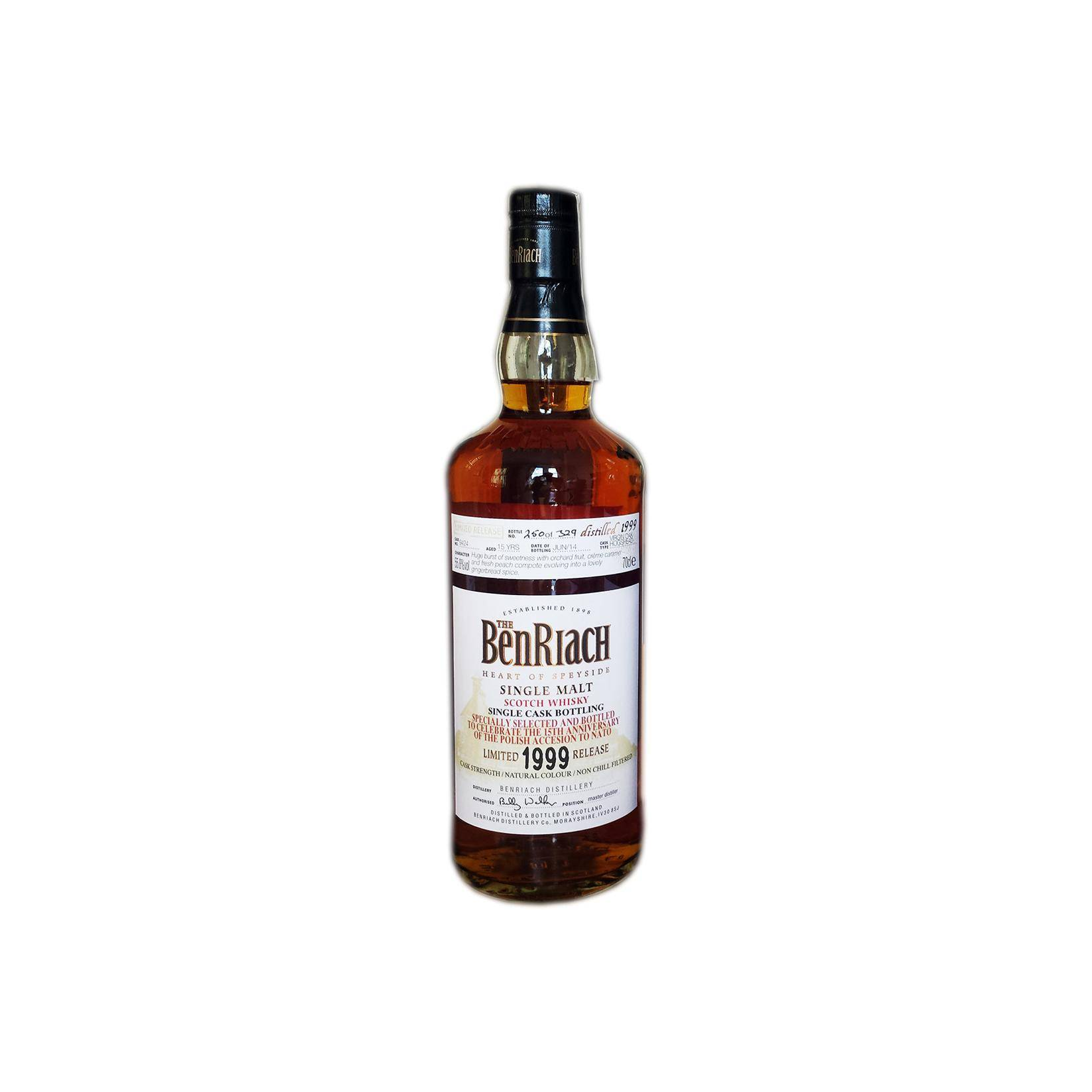 BenRiach Individual Cask Bottling 1999 15 Years Single Malt Whisky