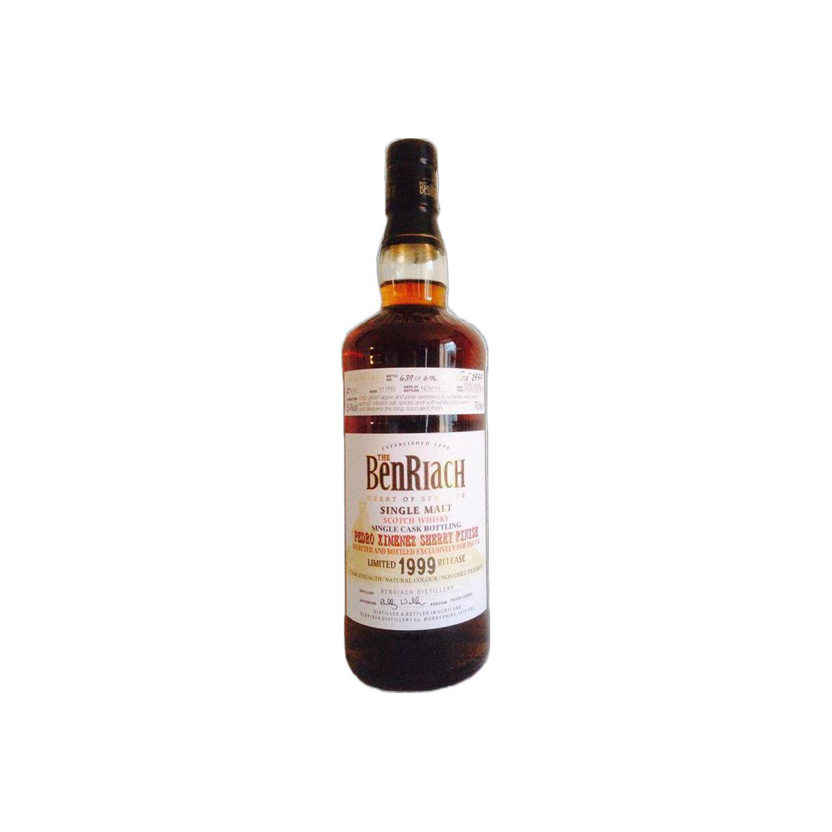 BenRiach Individual Cask Bottling 1999 15 Years Single Malt Whisky