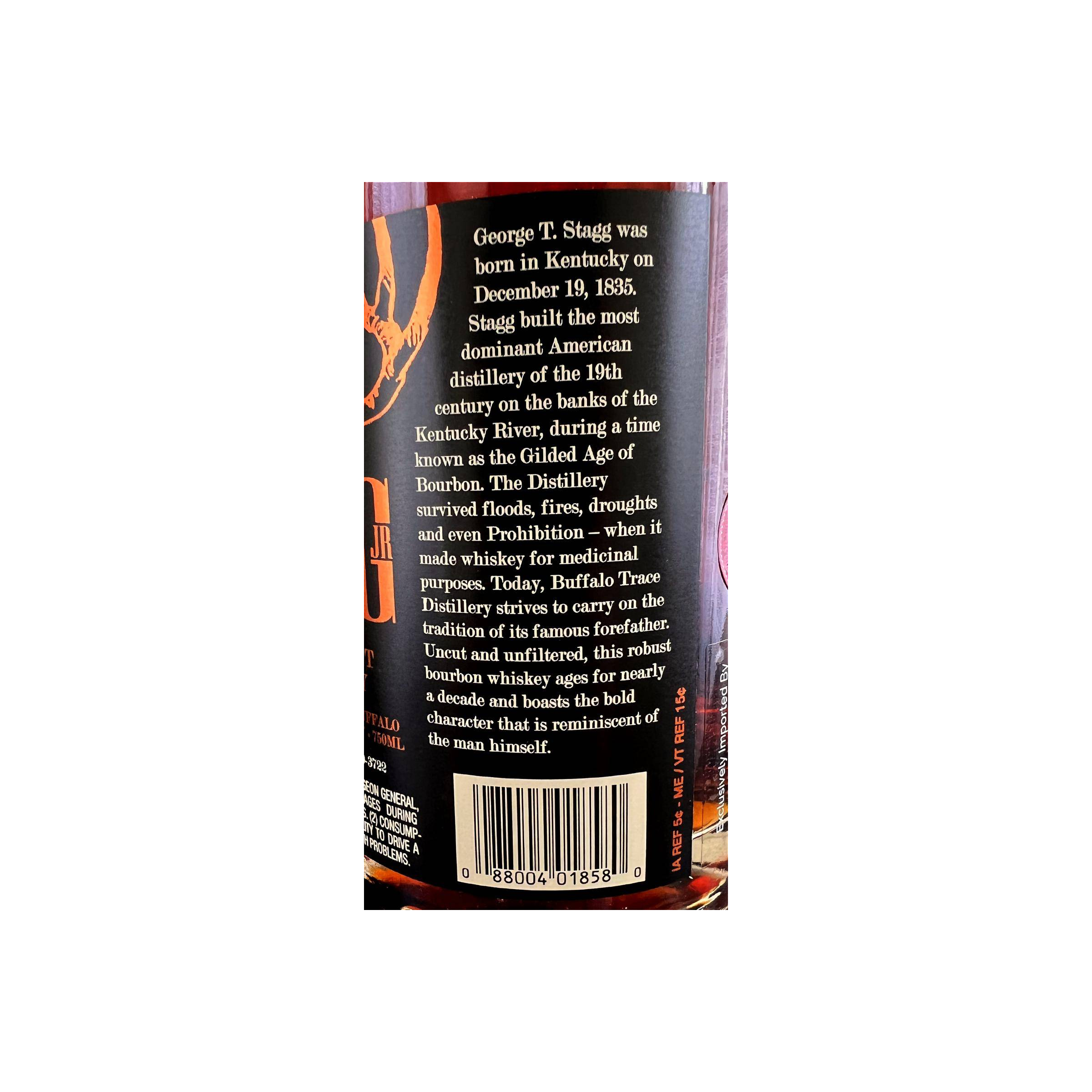 Stagg Jr. Kentucky Straight Bourbon Whiskey 2