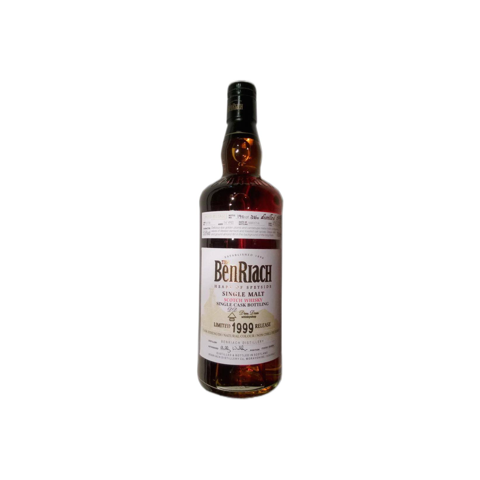 BenRiach Individual Cask Bottling 1999 14 Years Single Malt Whisky