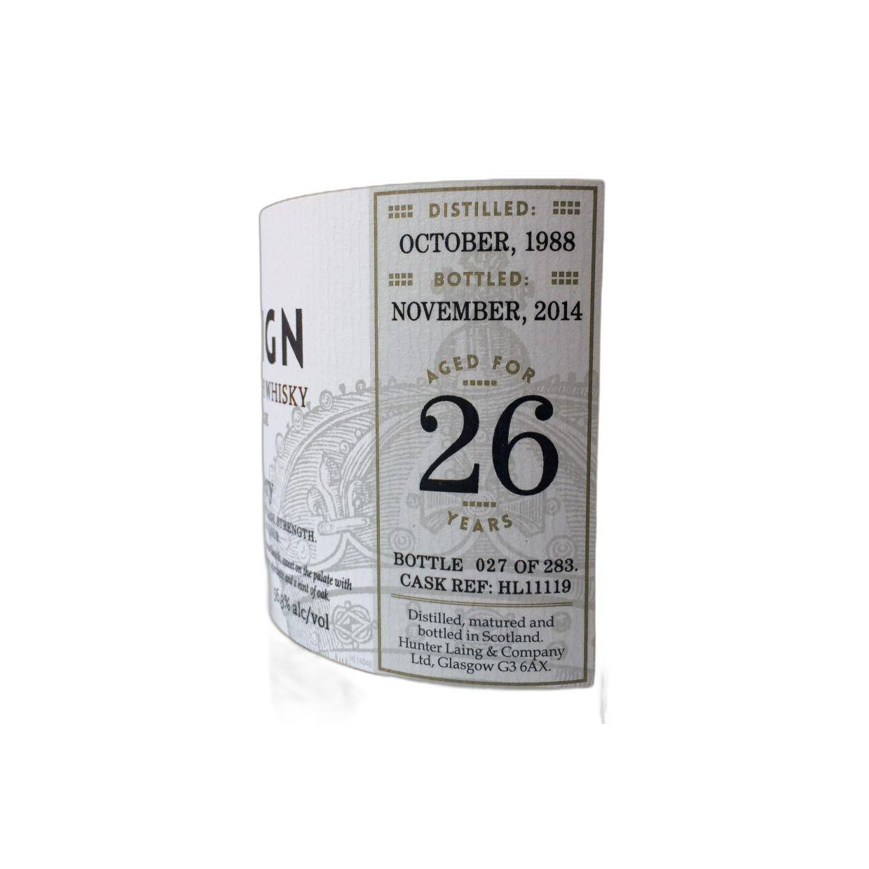 Girvan 1988 26 Years Single Grain Whisky 3