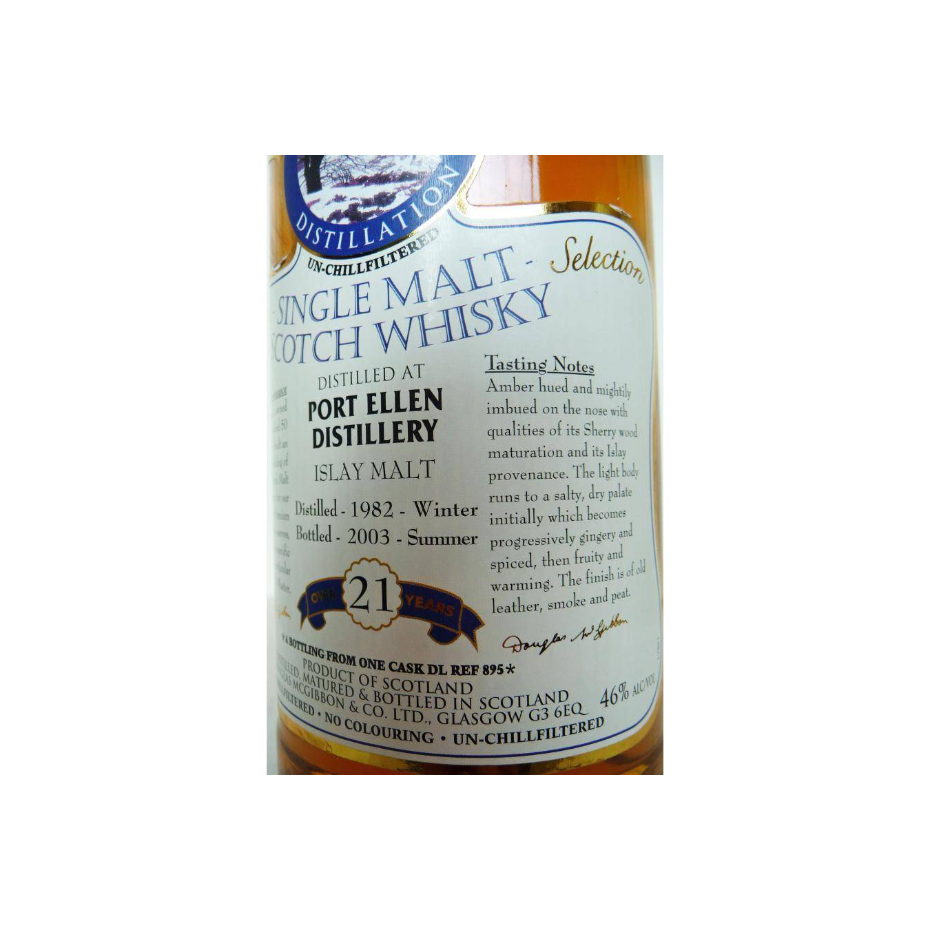 Port Ellen McGibbon's Provenance 1982 21 Years Single Malt Whisky 2