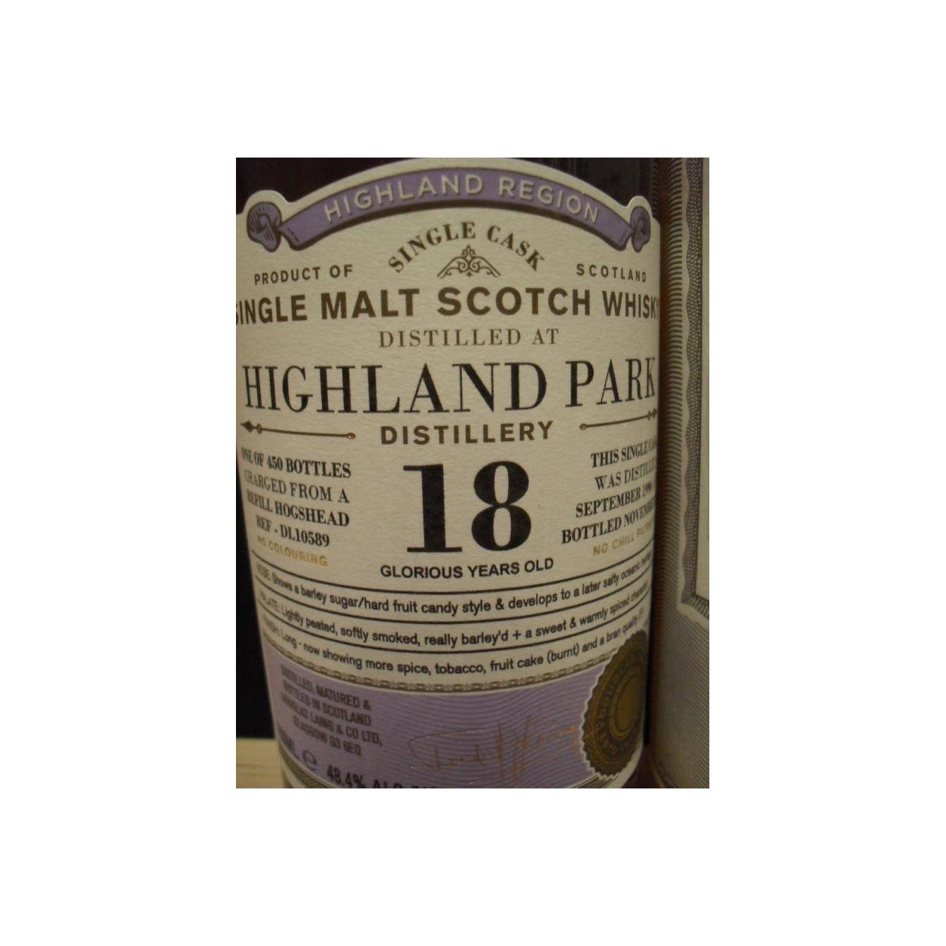 Highland Park Old Particular 1996 18 Years Single Malt Whisky 2