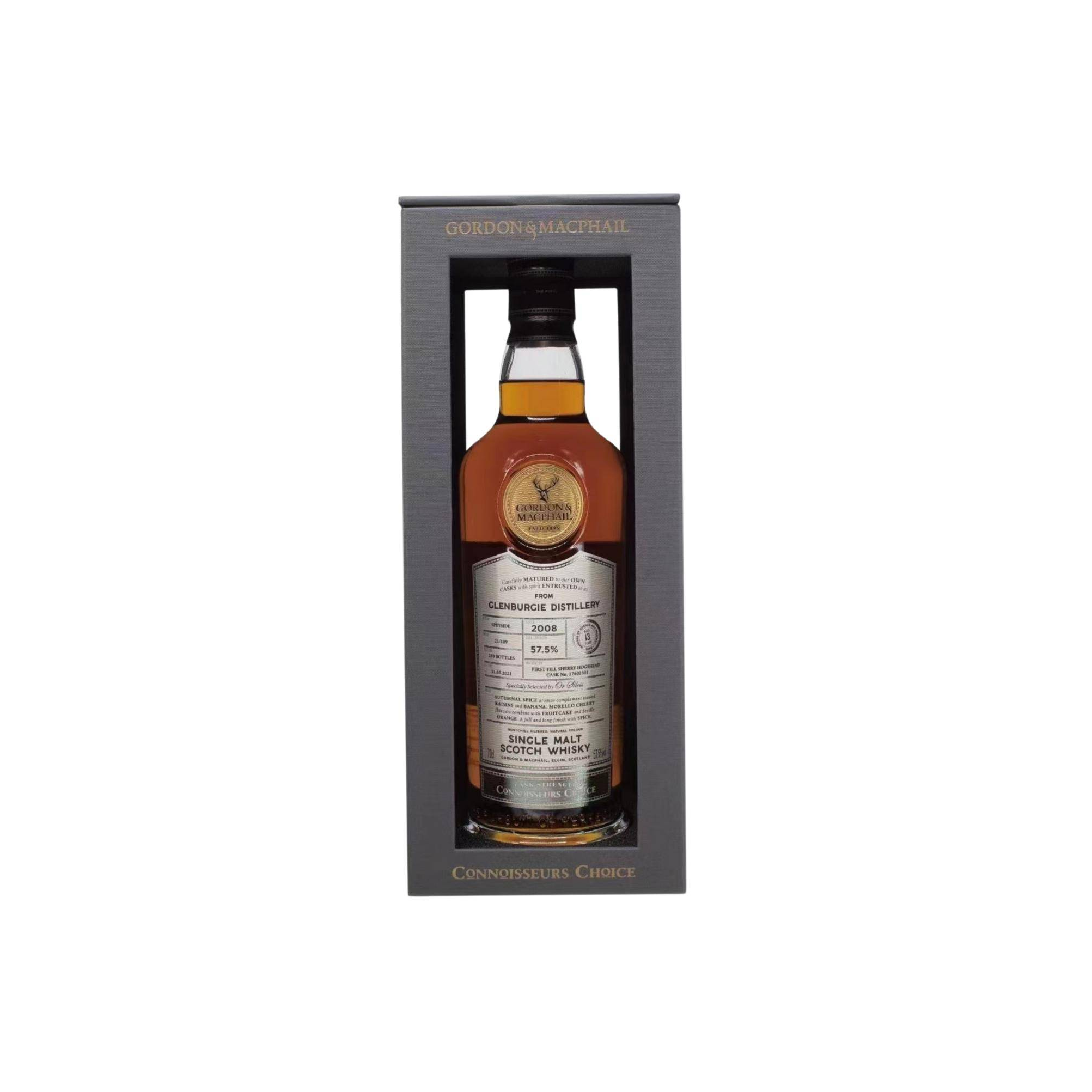 Glenburgie Connoisseurs Choice - Cask Strength 2008 13 Years Single Malt Whisky 2