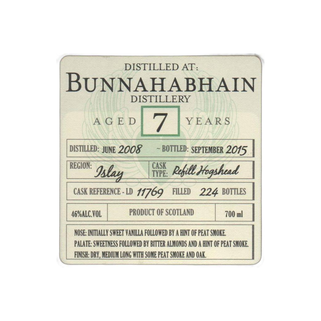 Bunnahabhain 2008 7 Years Single Malt Whisky 2
