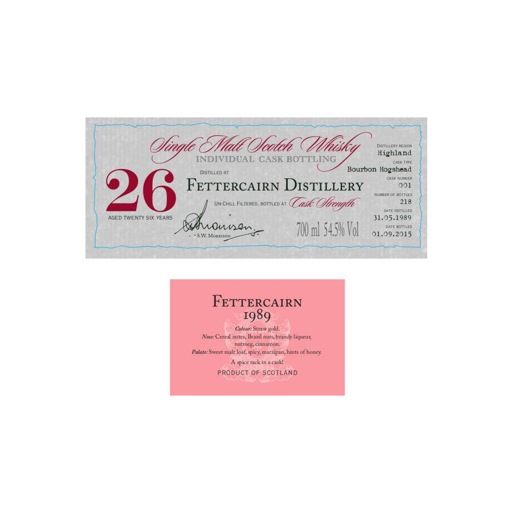 Fettercairn Individual Cask Bottling 1989 26 Years Single Malt Whisky 2