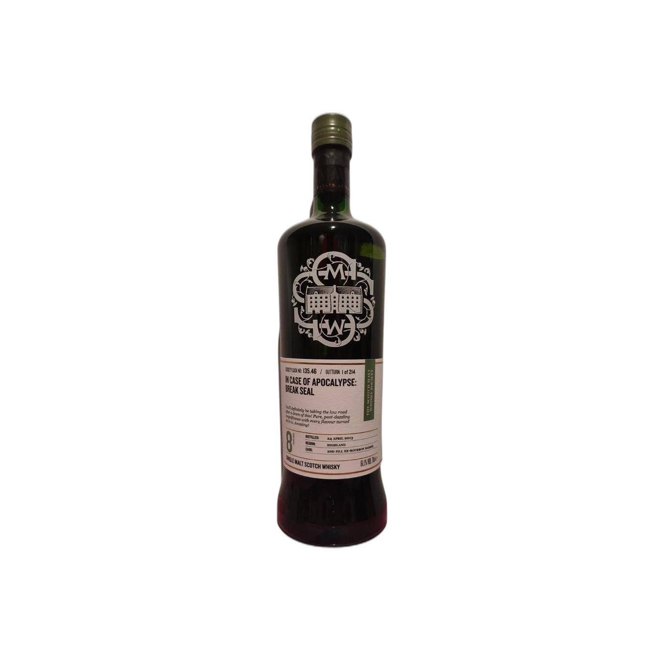 The Scotch Malt Whisky Society 2013 8 Years Single Malt Whisky