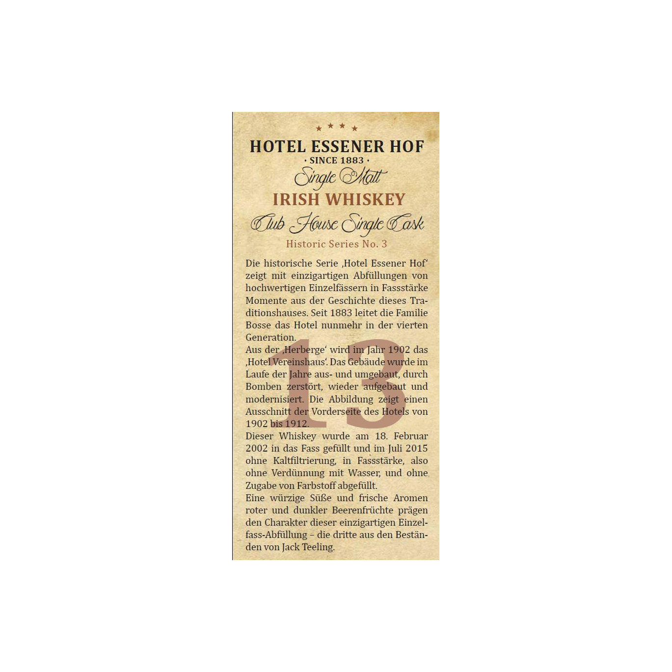 Single Malt Irish Whiskey 2002 RK 3