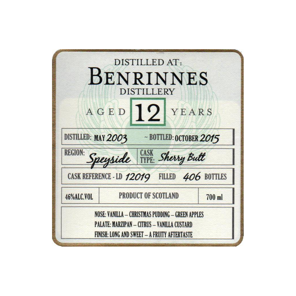 Benrinnes 2003 12 Years Single Malt Whisky 2