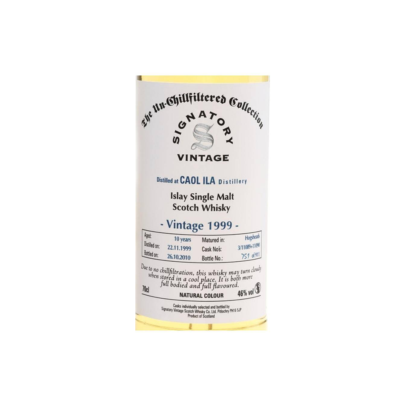 Caol Ila The Un-Chillfiltered Collection 1999 10 Years Single Malt Whisky 2