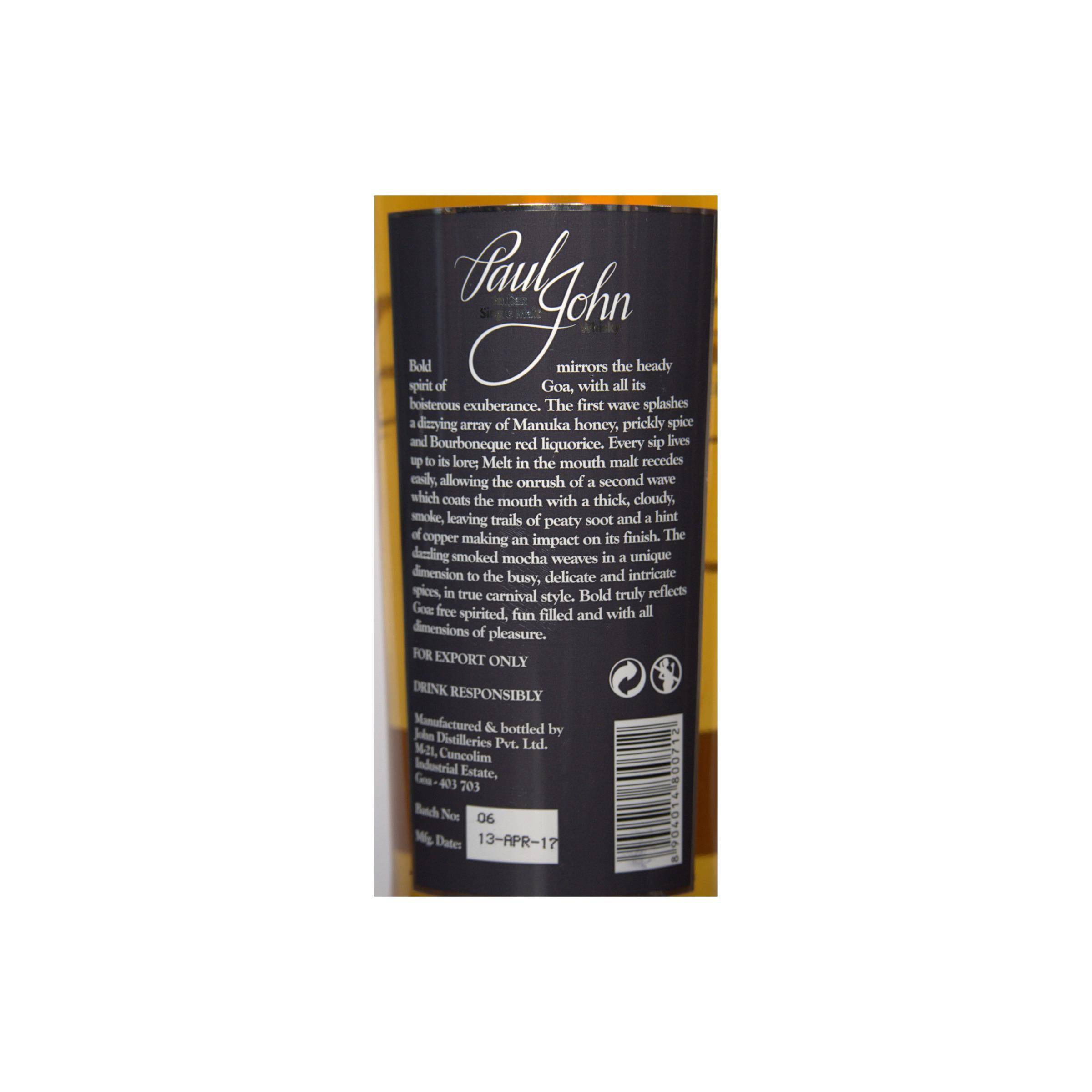 Paul John Single Malt Whisky 2