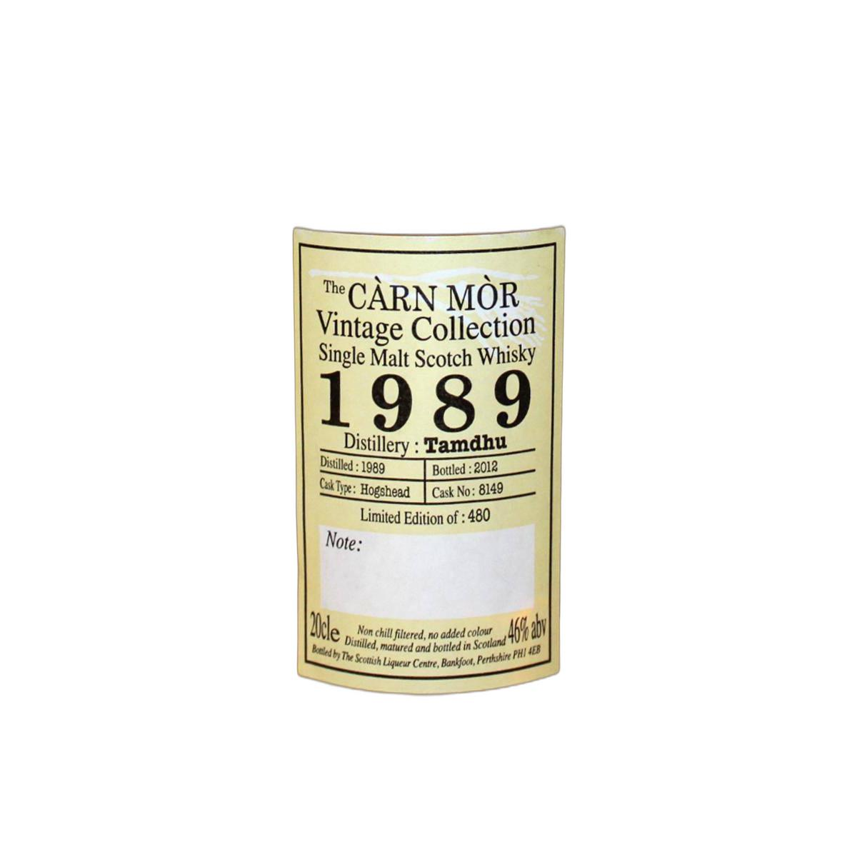 Tamdhu 1989 23 Years Single Malt Whisky 2