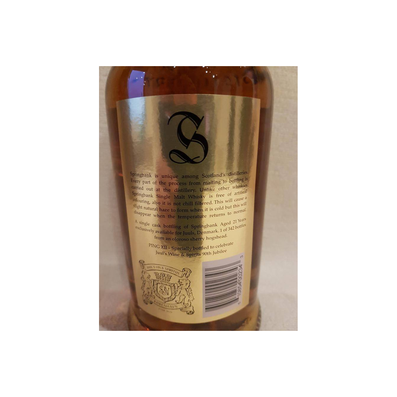 Springbank Single Cask 21 Years Single Malt Whisky 2