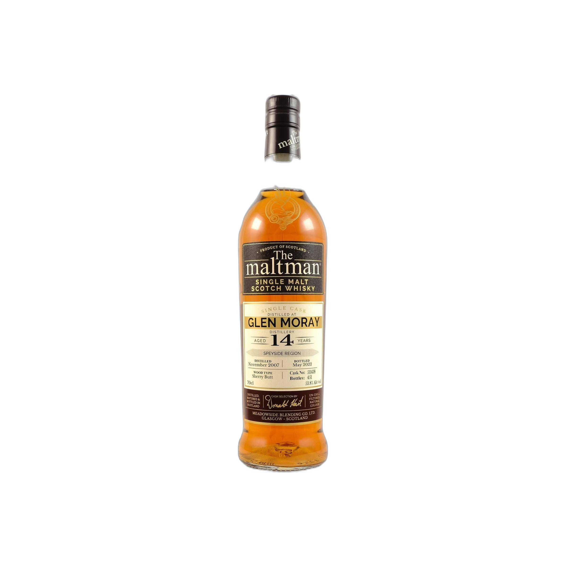Glen Moray 2007 14 Years Single Malt Whisky