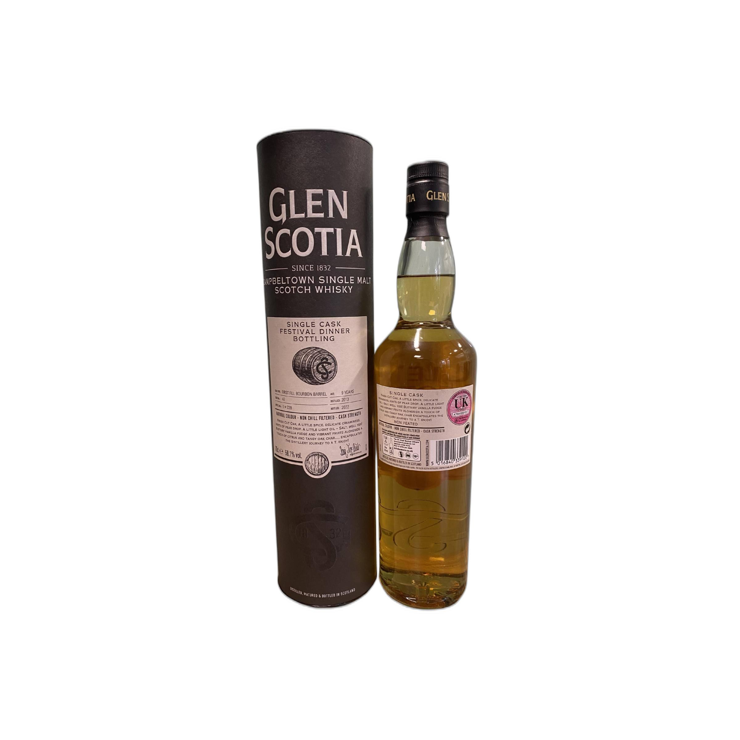 Glen Scotia Single Cask 2013 9 Years Single Malt Whisky 2