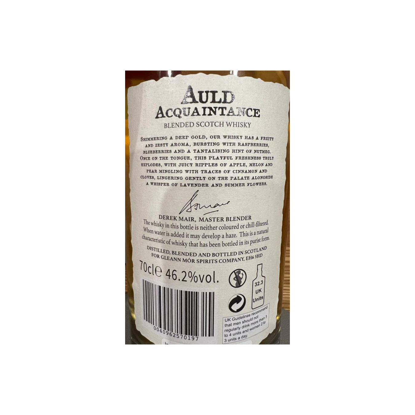 Auld Acquaintance Blended Scotch Whisky GlMo 2