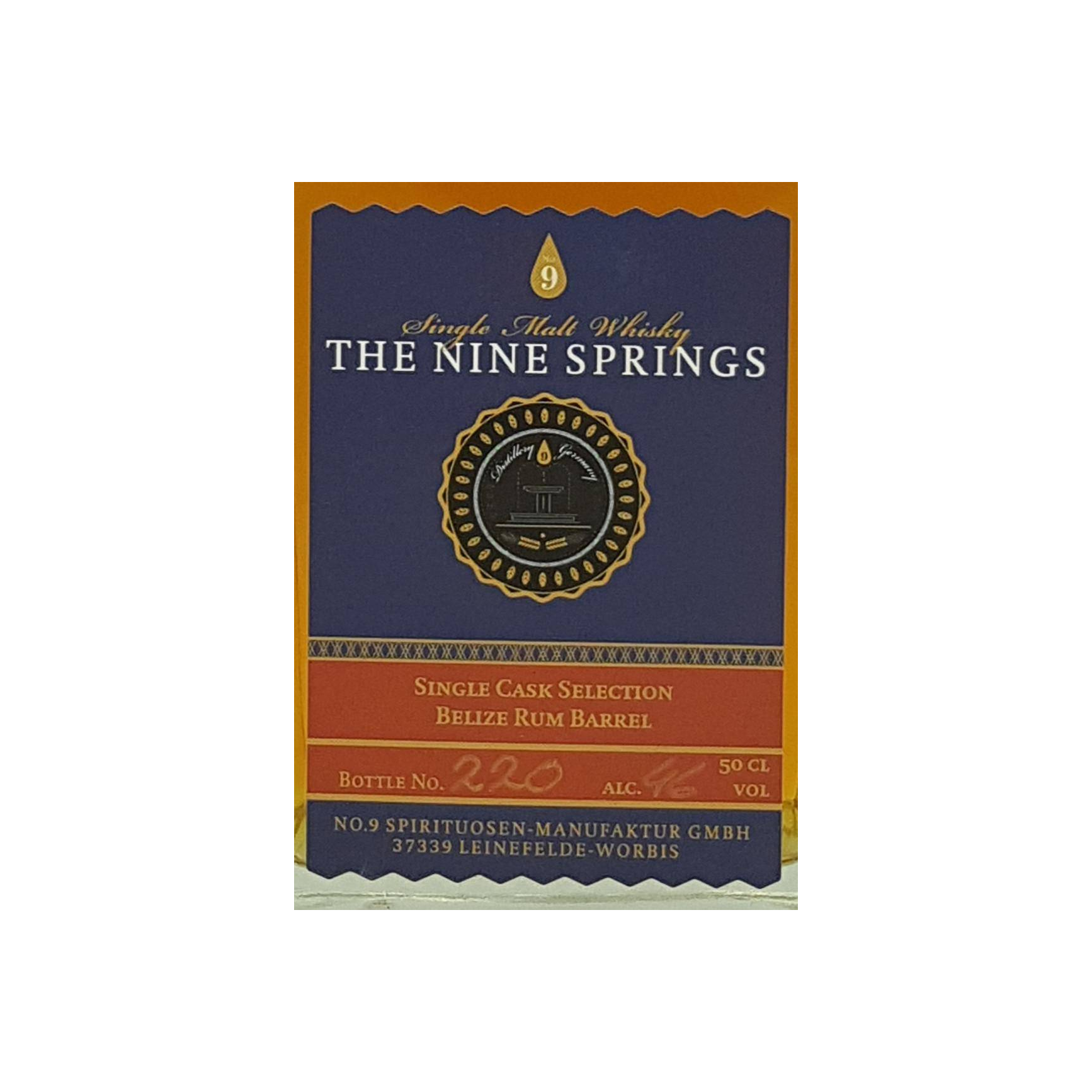 The Nine Springs Single Cask Selection Rum 2