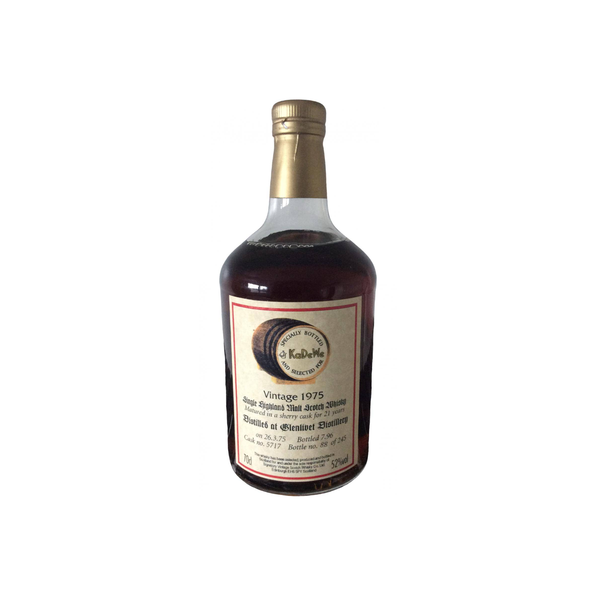 The Glenlivet Vintage Collection - Dumpy 1975 21 Years Single Malt Whisky