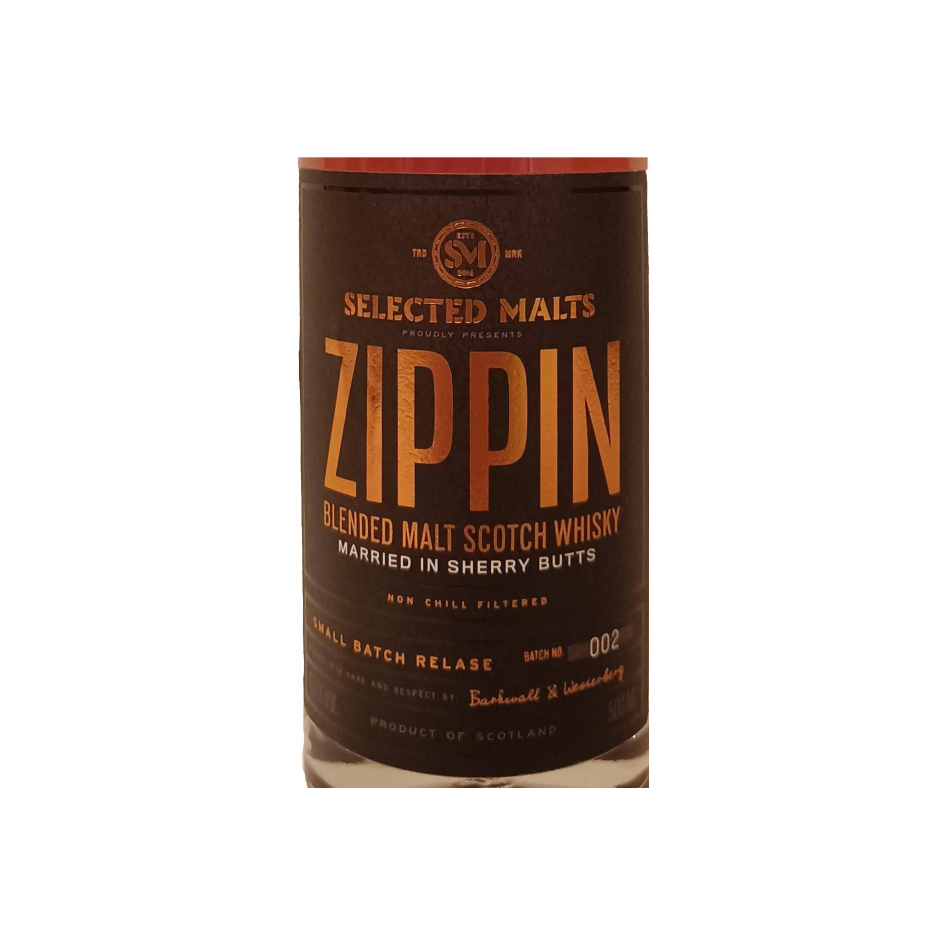 Zippin Blended Malt Scotch Whisky 2