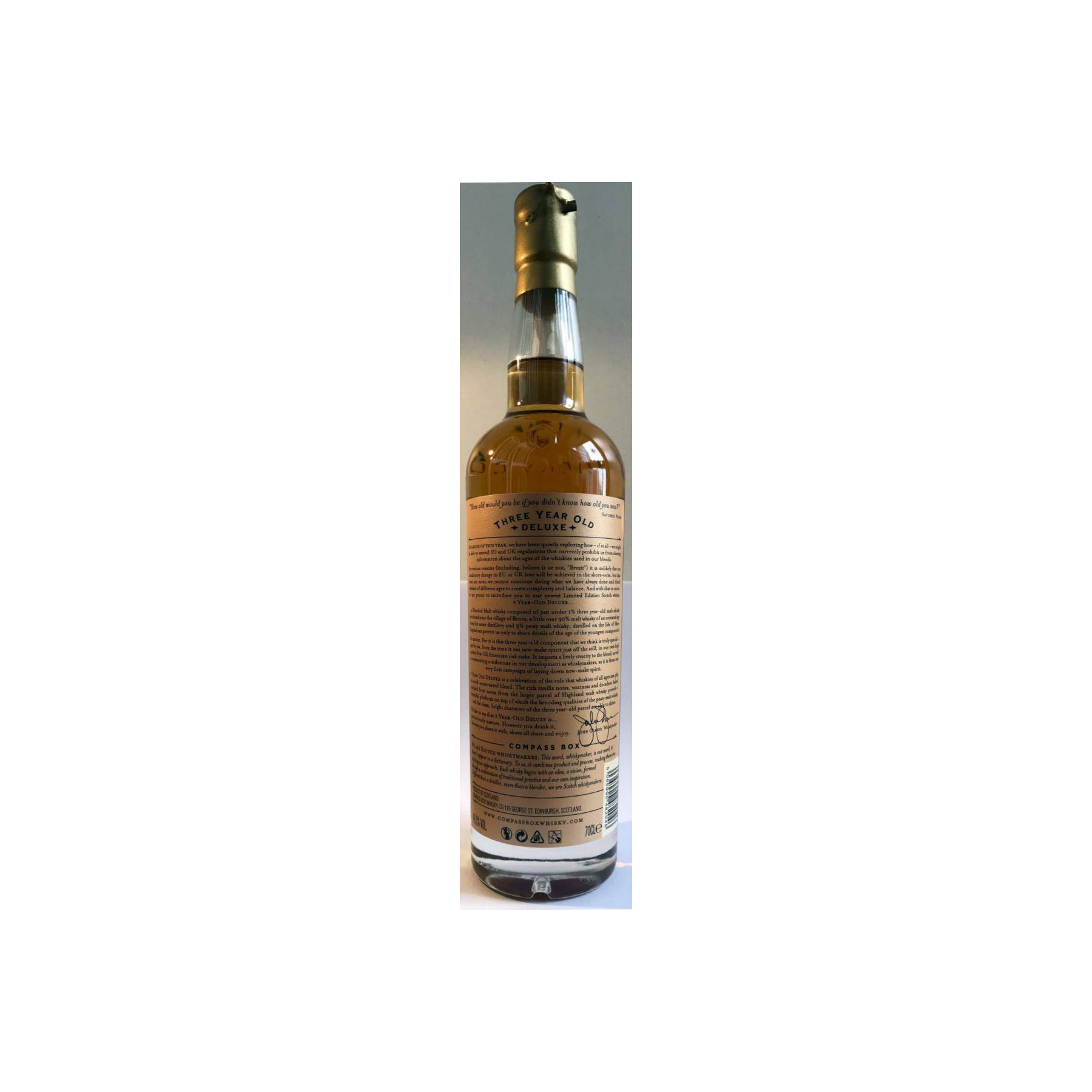 Compass Box Limited Edition 3 Years Blended Malt Whisky 3