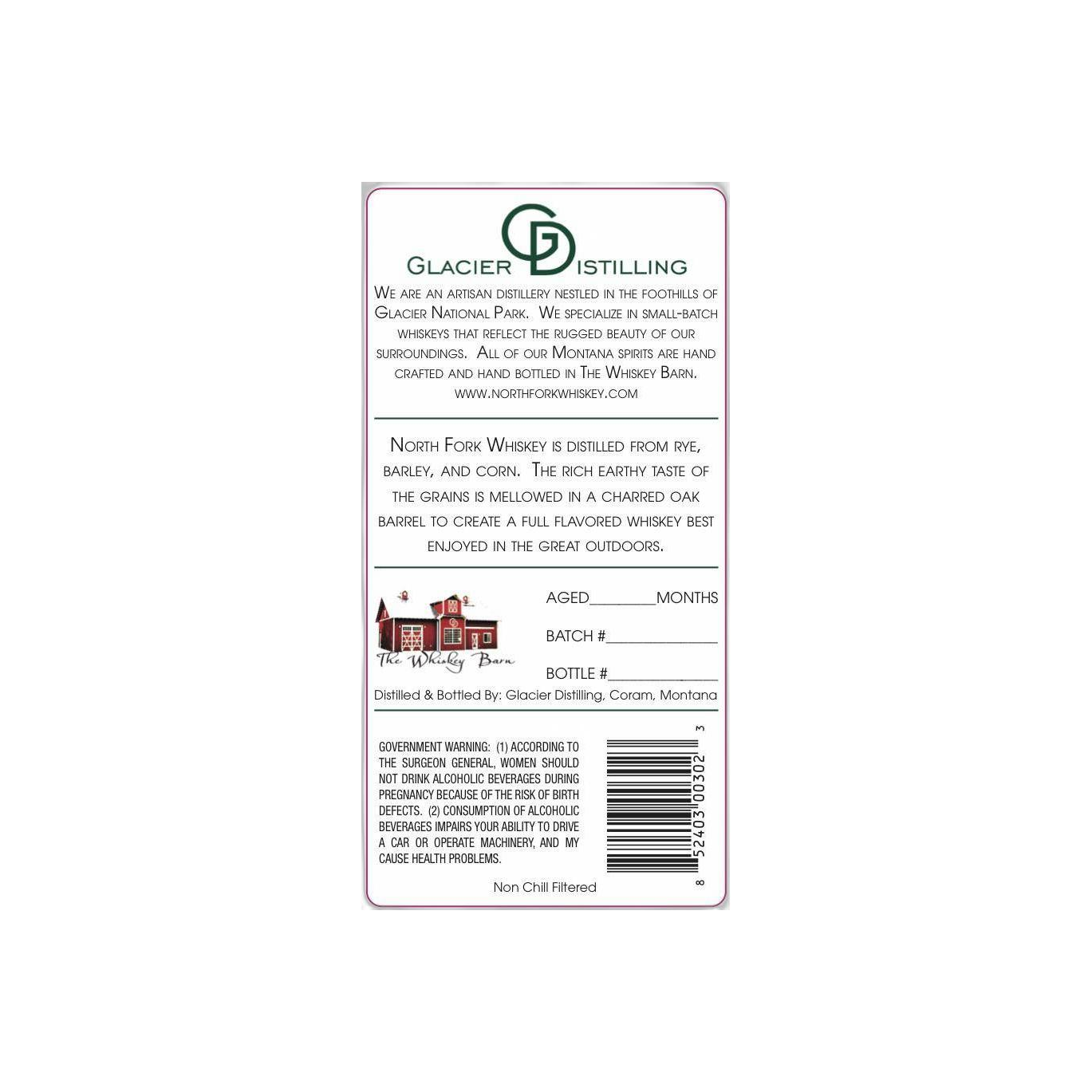 Glacier Distilling North Fork Whiskey 3