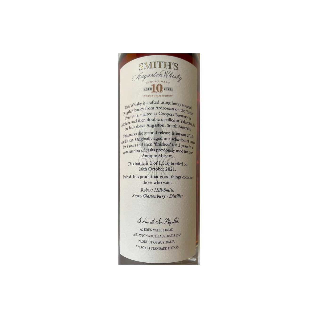 Smith's Angaston Whisky 10-year-old 2