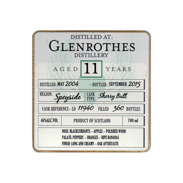 The Glenrothes 2004 11 Years Single Malt Whisky 2