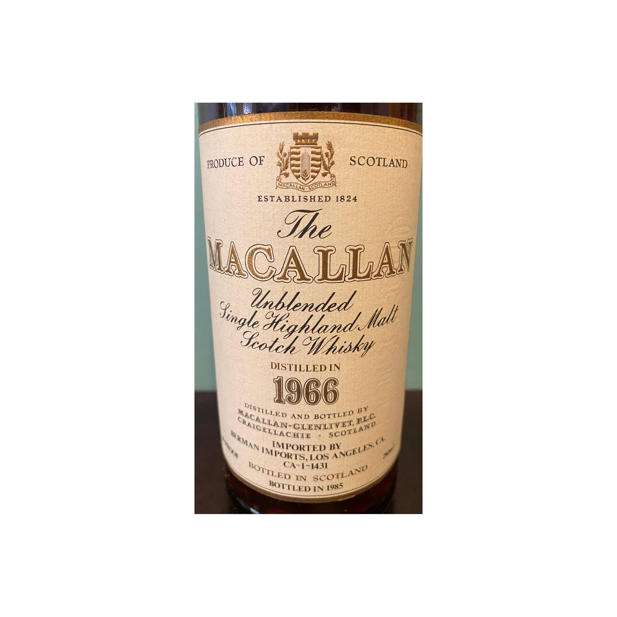 The Macallan 1966 18 Years Single Malt Whisky 3