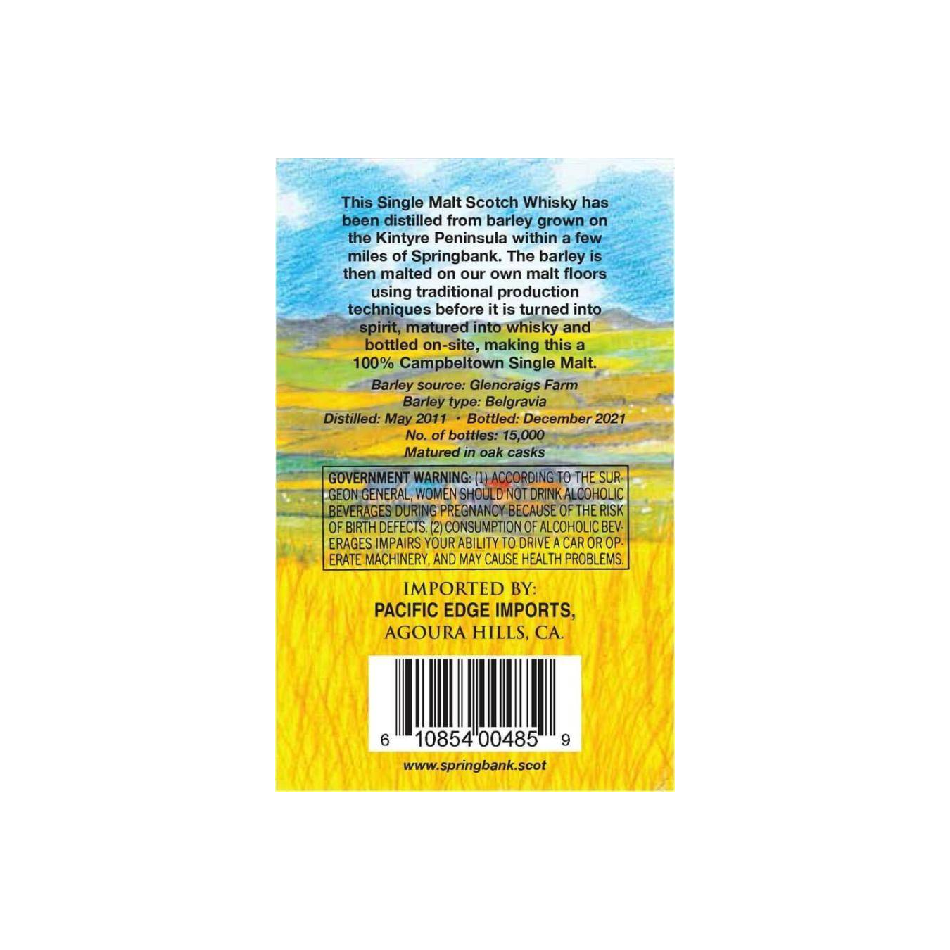 Springbank 2011 10 Years Single Malt Whisky