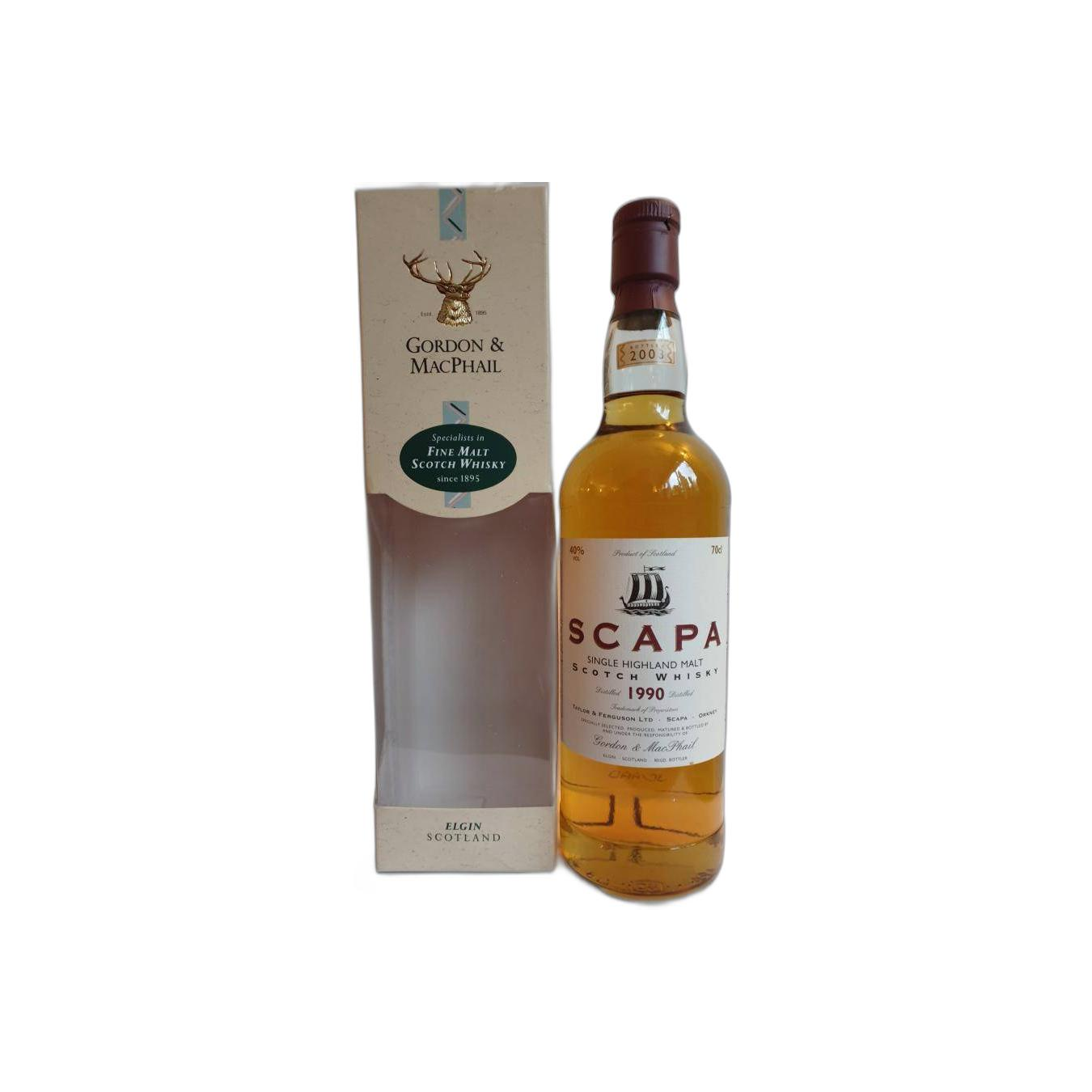Scapa Licensed Bottling 1990 13 Years Single Malt Whisky 2