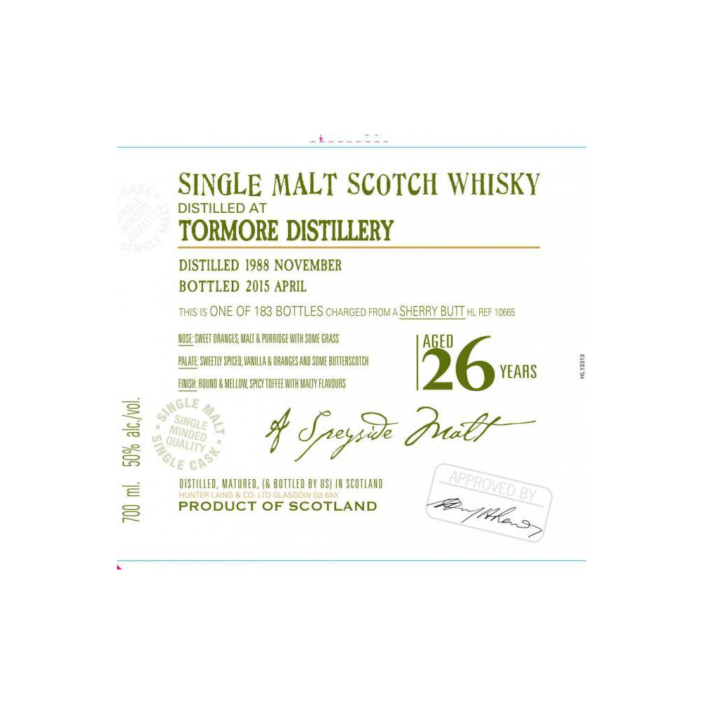 Tormore Old Malt Cask 1988 26 Years Single Malt Whisky 2