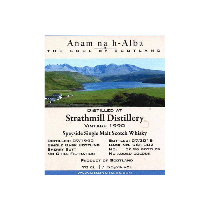 Strathmill 1990 25 Years Single Malt Whisky 3