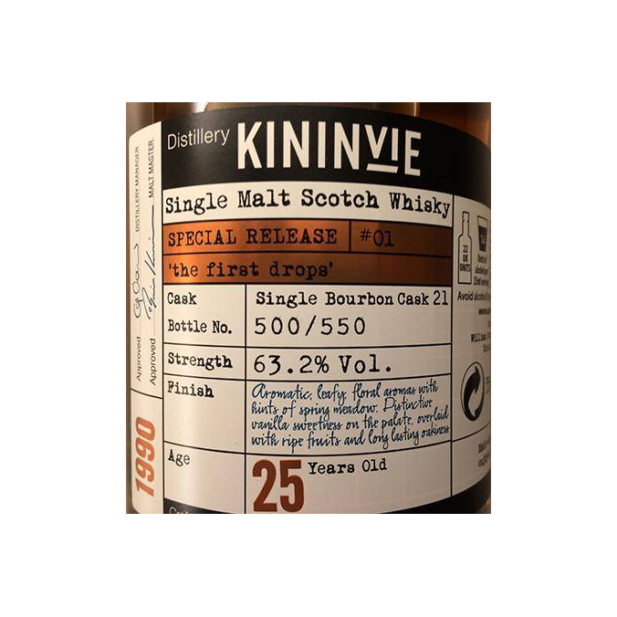 Kininvie 1990 25 Years Single Malt Whisky 2