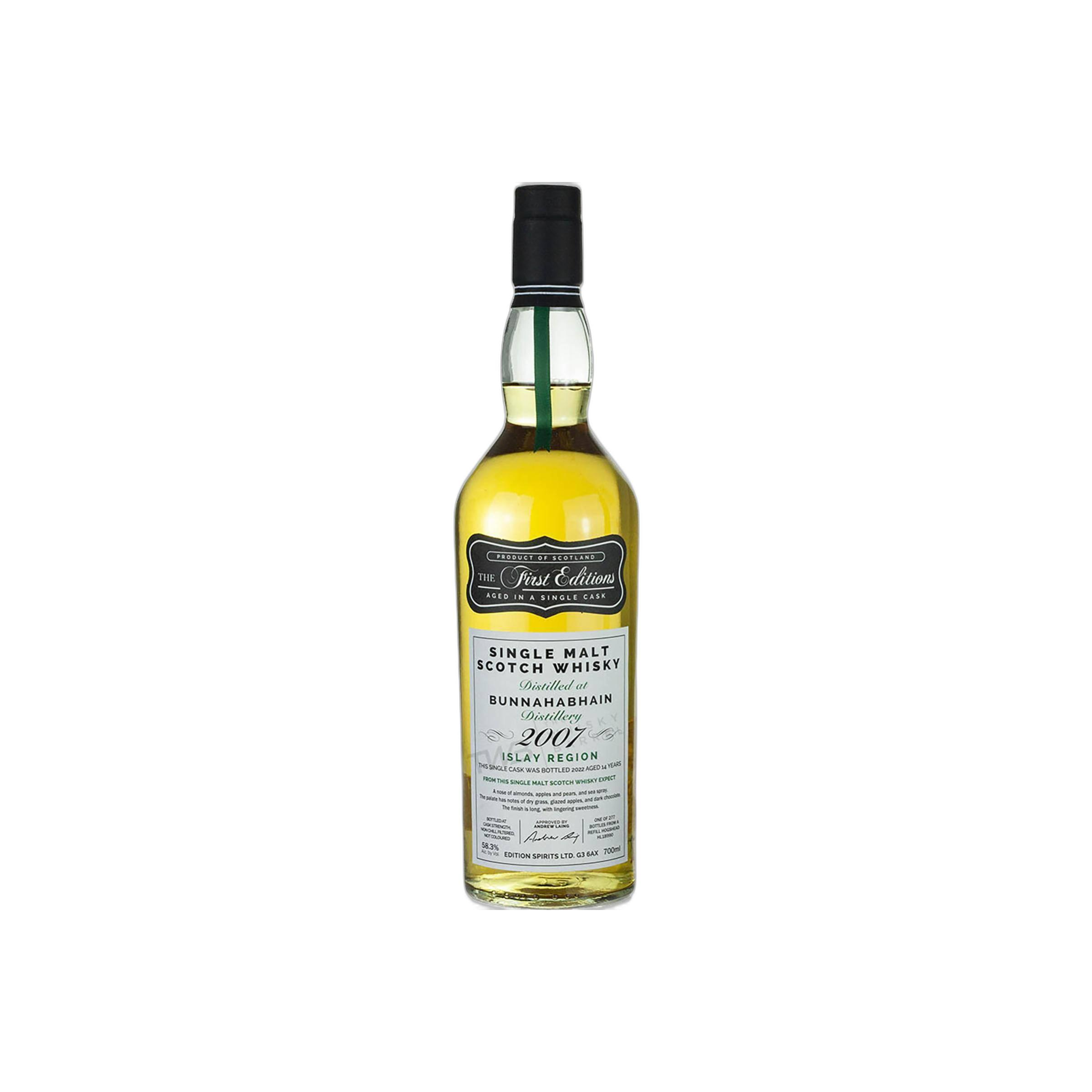 Bunnahabhain The First Editions 2007 14 Years Single Malt Whisky