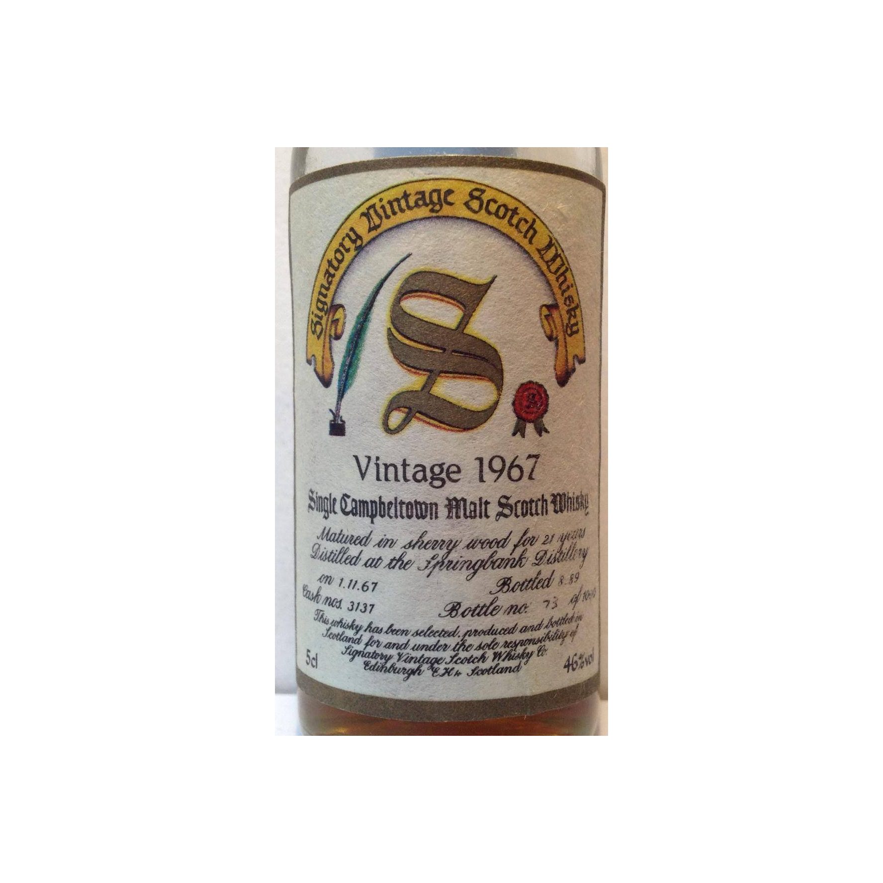 Springbank 1967 21 Years Single Malt Whisky 2