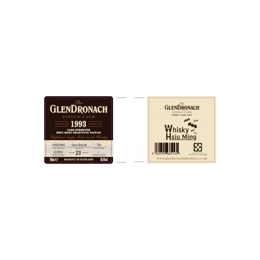 GlenDronach Single Cask 1993 23 Years Single Malt Whisky 2