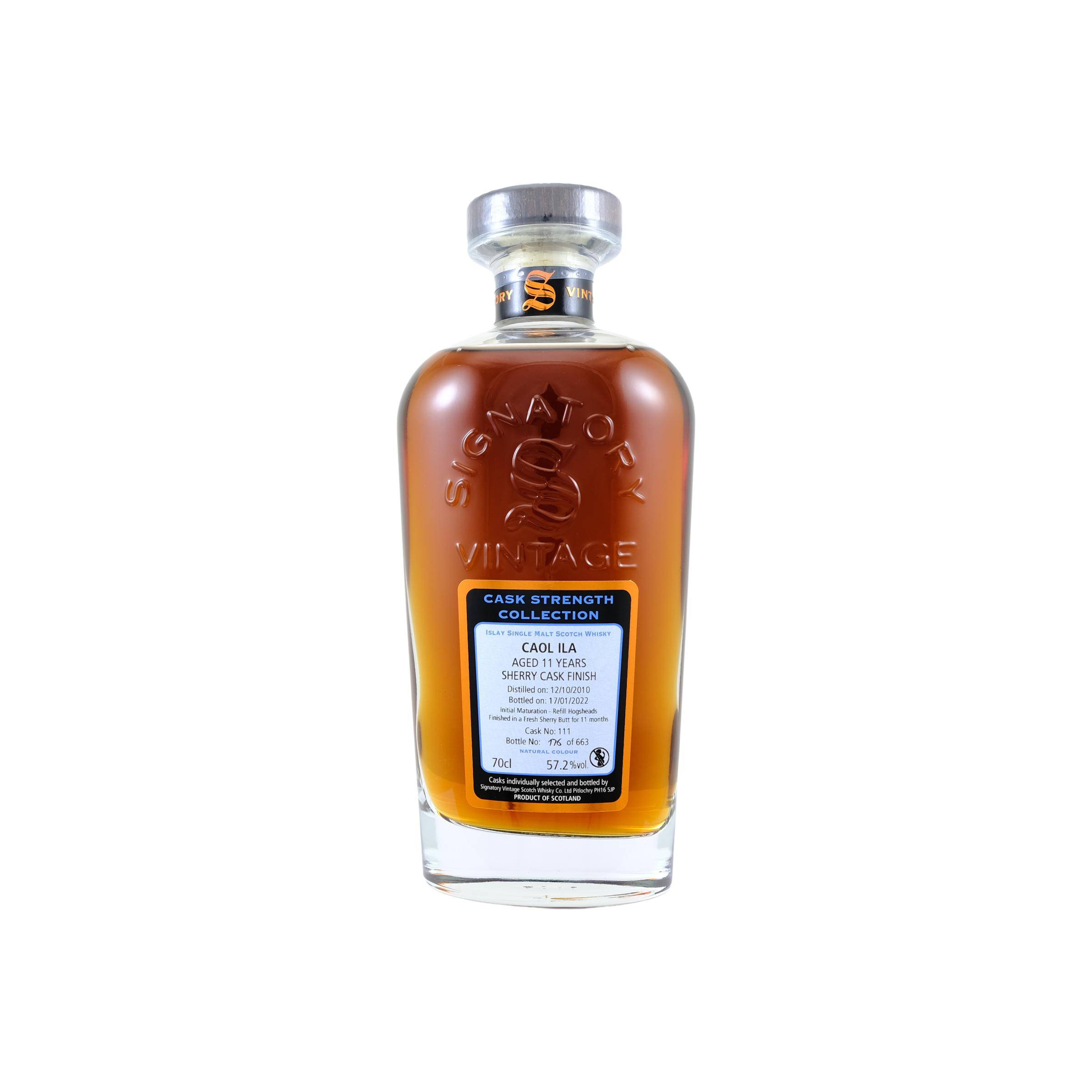Caol Ila Cask Strength Collection 2010 11 Years Single Malt Whisky