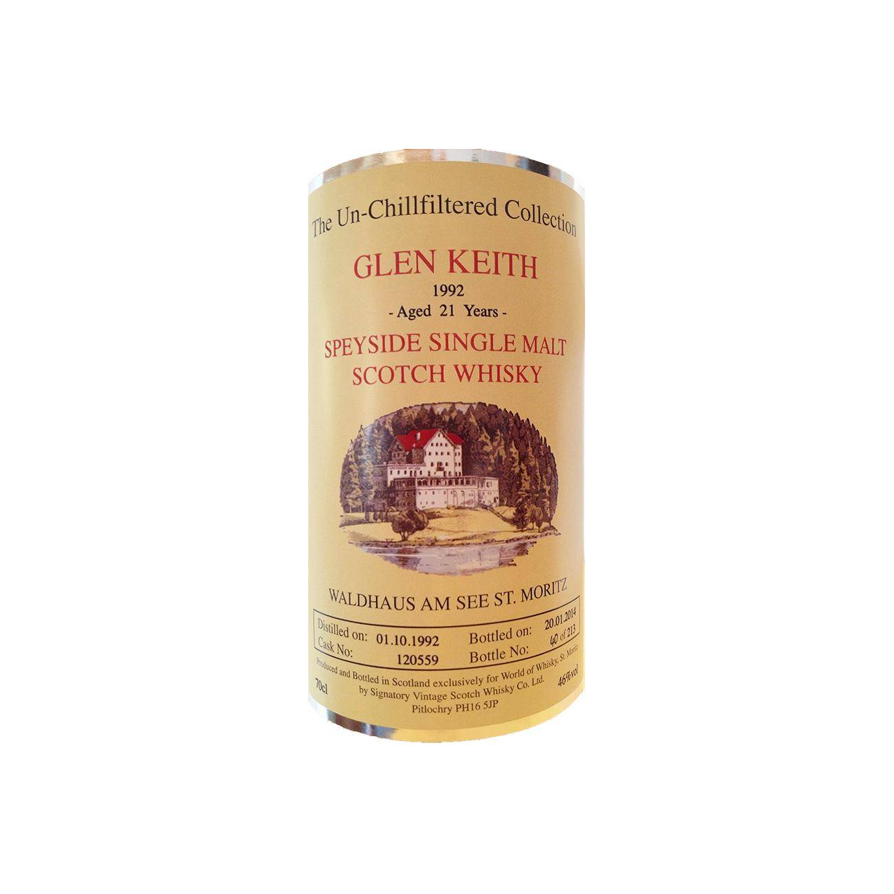 Glen Keith The Un-Chillfiltered Collection 1992 21 Years Single Malt Whisky 2